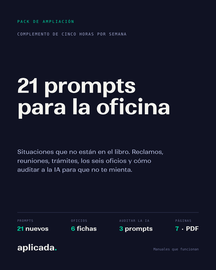 21 prompts para la oficina