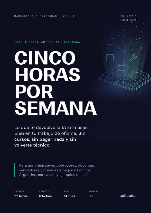 Tapa de un manual de aplicada.